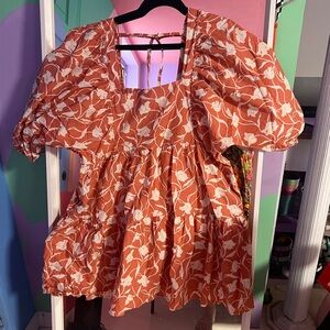 Floral Puff Sleeve dress